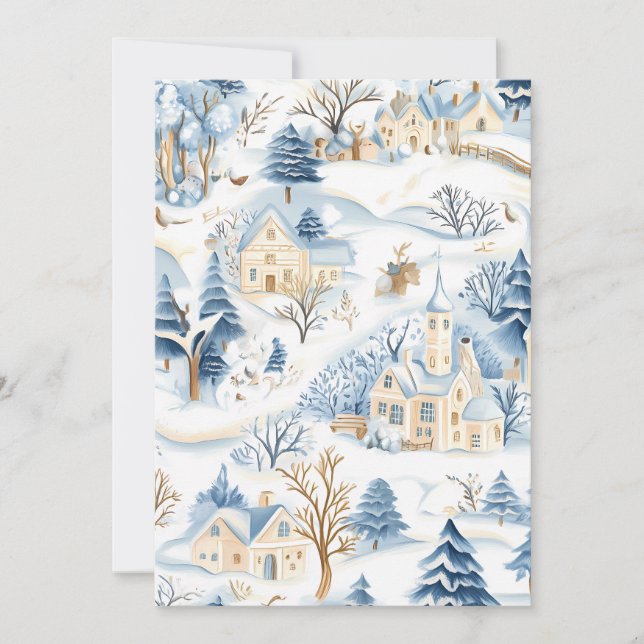 Charming Winter Wonderland Christmas Card (Front)