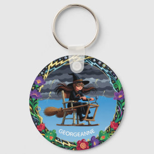 Charming Witch Aviator Key Ring