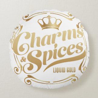 charms and spices round cushion