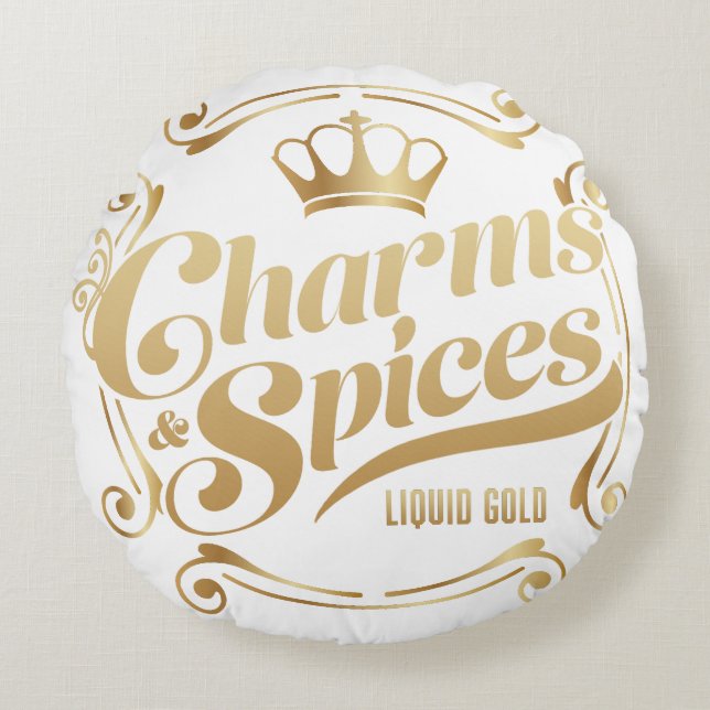charms and spices round cushion (Front)
