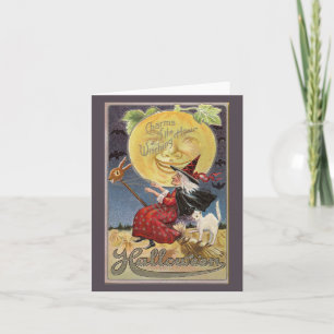 Charms of the Witching Hour Halloween Vintage Card