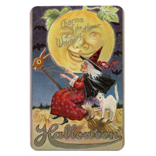 Charms of the Witching Hour Halloween Vintage Magnet