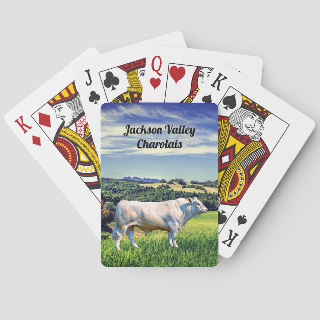 Charolais Bull    Playing Cards (Back)