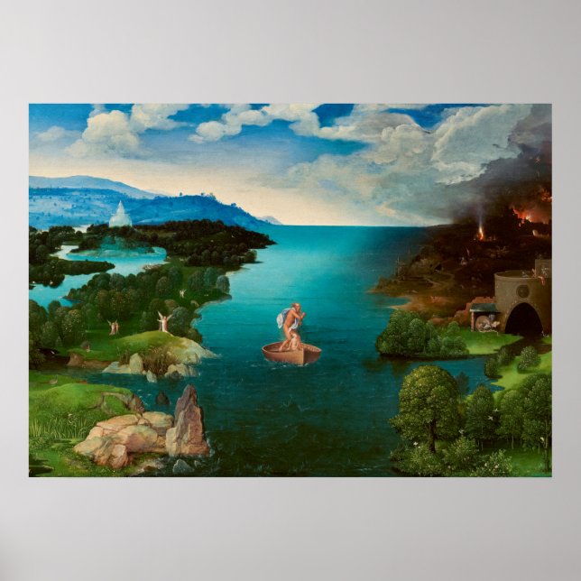 Charon Crossing the River Styx by Joachim Patinir Poster (Front)