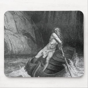 Charon, the Ferryman of Hell Mouse Mat