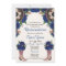 Charra Quinceanera Invitation, Royal Blue Mariachi