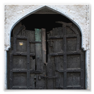 Charred Wooden Door Photo Print