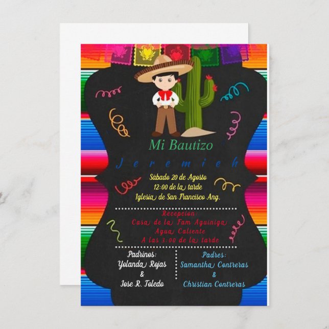 CHARRO BAUTIZO (Front/Back)