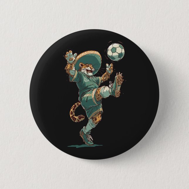 Charro Jaguar Striker 6 Cm Round Badge (Front)