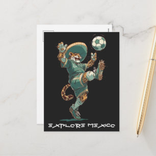 Charro Jaguar Striker Holiday Postcard