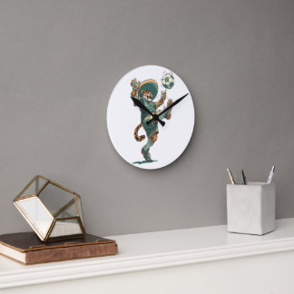 Charro Jaguar Striker Round Clock