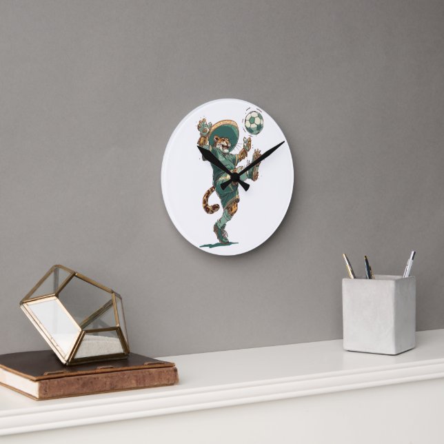 Charro Jaguar Striker Round Clock (Office)