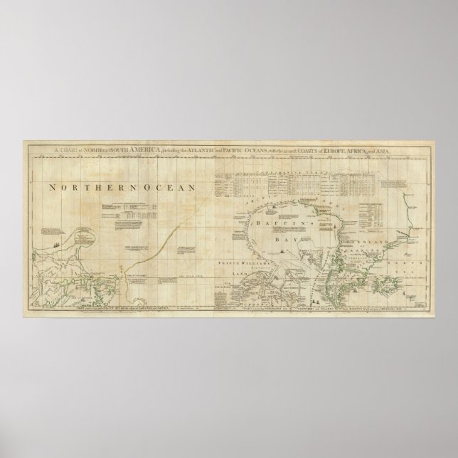 Chart containing part of the Icy Sea (Front)
