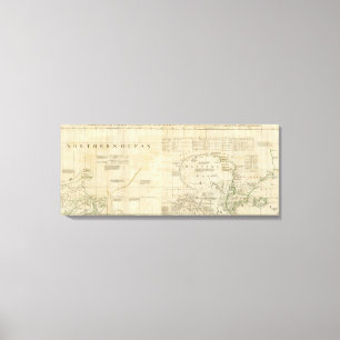 Chart containing part of the Icy Sea Canvas Print