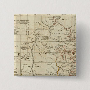 Chart containing the Coasts of California 15 Cm Square Badge
