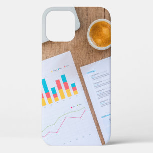 Chart graph finance financial data iPhone 12 case