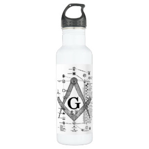 Chart of Masonic Degrees 710 Ml Water Bottle