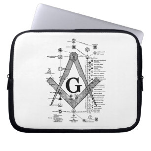 Chart of Masonic Degrees Laptop Sleeve