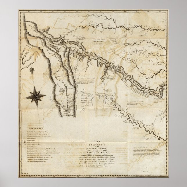 Chart of the Internal Part of Louisiana (Front)