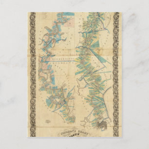 Chart of The Lower Mississippi River Postcard