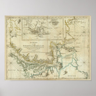 Chart Of The Straits Of Magellan