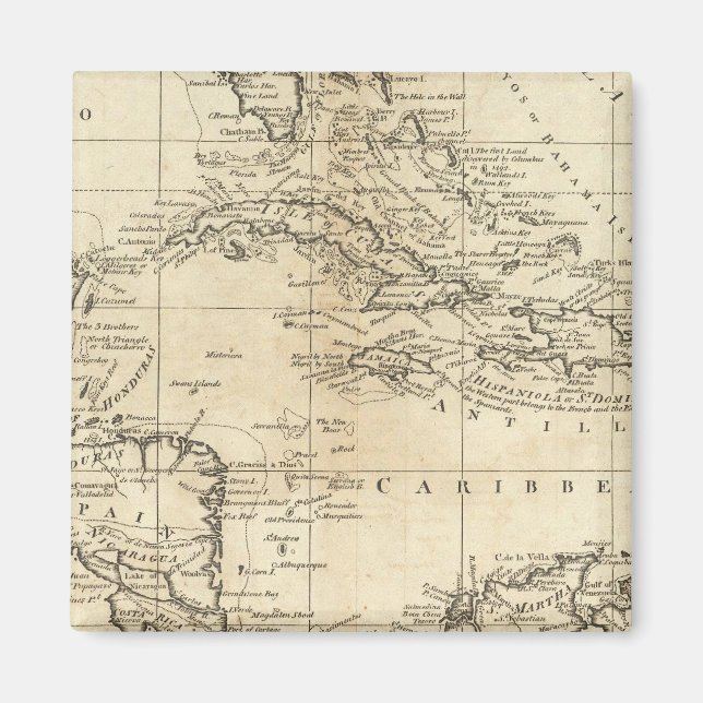 Chart of the West Indies 2 Magnet (Front)