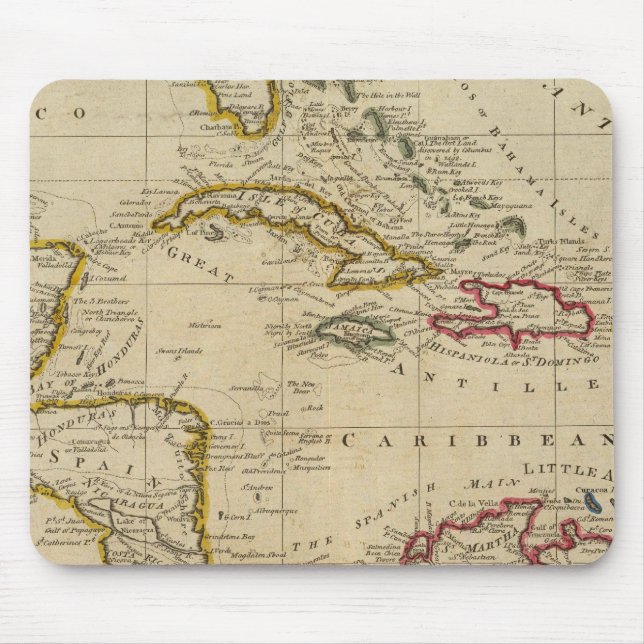 Chart of the West Indies 3 Mouse Mat (Front)