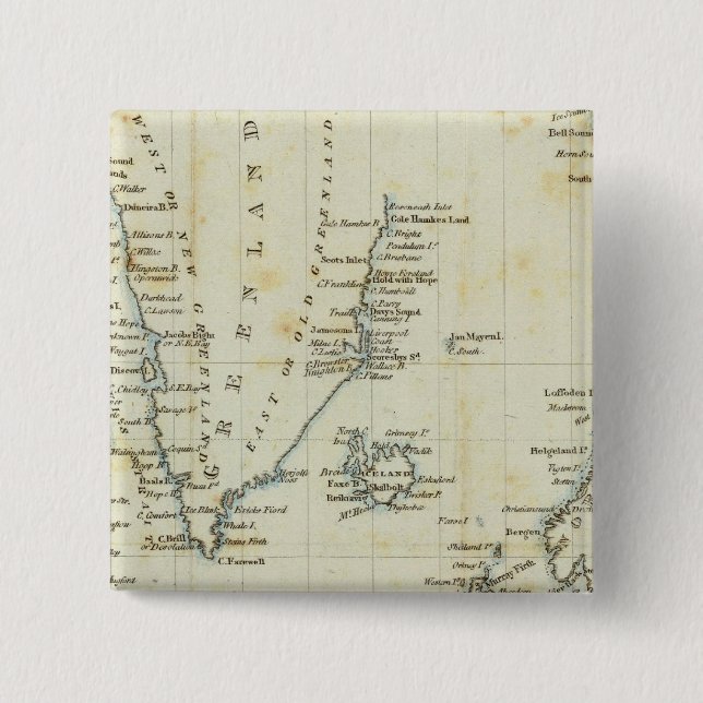 Chart, Polar Seas 15 Cm Square Badge (Front)