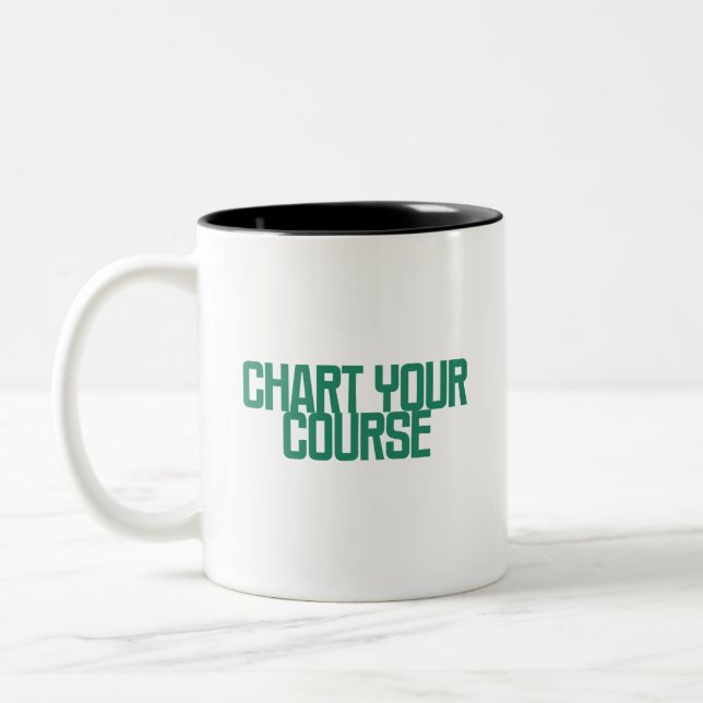 Chart Your Course | Data Visualisation Strategy Two-Tone Coffee Mug (Left)