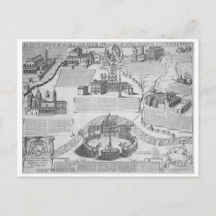 Charta Postalis Indulgentiae VII Ecclesiarum Urbis Postcard