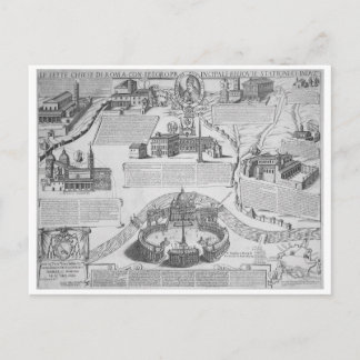 Charta Postalis Indulgentiae VII Ecclesiarum Urbis Postcard