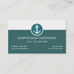 Charter Boat Business Cards