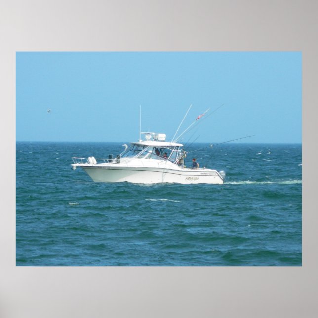 Charter Fishing Boat Poster (Front)