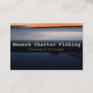 Charter fishing business card