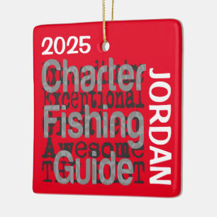 Charter Fishing Guide Extraordinaire CUSTOM Ceramic Ornament