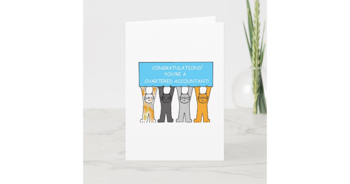 Chartered Accountant Graduation Congratulations Card Zazzle