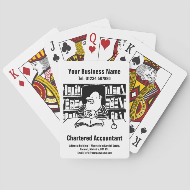 Chartered Accountant or Accountancy Playing Cards (Back)