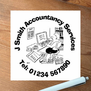 Chartered Accountants and Accountancy. Rubber Stamp