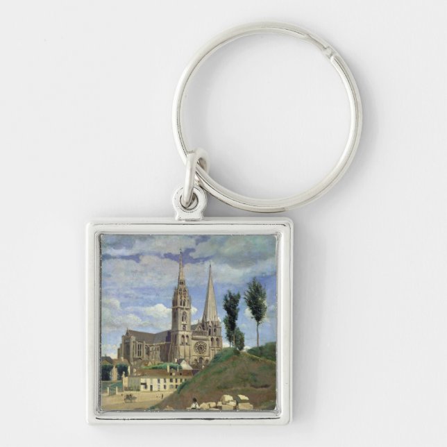 Chartres Cathedral, 1830 Key Ring (Front)