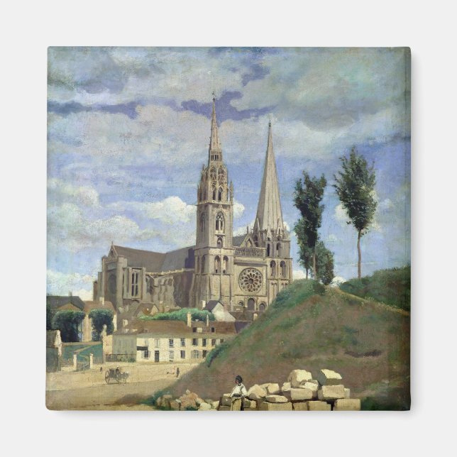 Chartres Cathedral, 1830 Magnet (Front)