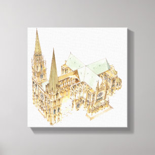 Chartres Cathedral. France Canvas Print