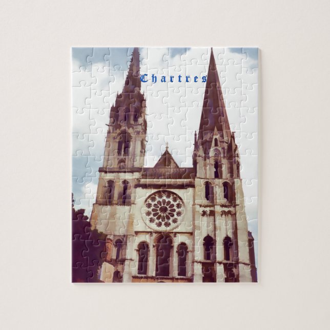 Chartres Cathedral Jigsaw Puzzle (Vertical)