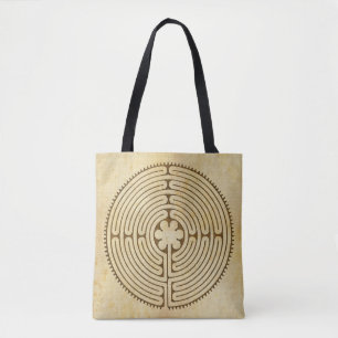 Chartres Labyrinth antique style 1 + your ideas Tote Bag