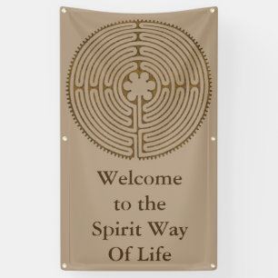 Chartres Labyrinth antique style + your ideas Banner