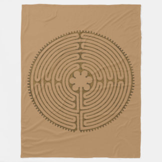 Chartres Labyrinth antique style + your ideas Fleece Blanket