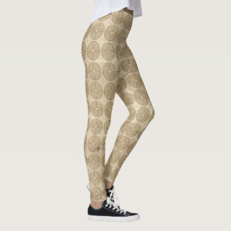 Chartres Labyrinth antique style + your ideas Leggings