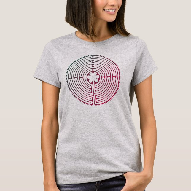 Chartres Labyrinth antique style + your ideas T-Shirt (Front)