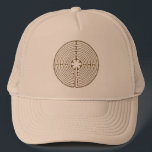Chartres Labyrinth antique style   your ideas Trucker Hat<br><div class="desc">Spiritual Symbol Design by EDDA Fröhlich / EDDArt | Labyrinth is a system of lines or paths, which makes numerous changes of direction or pacing a runner-up of the pattern to a puzzle. Labyrinth has only one way to the centre, while several mazes.. | For other designs & products feel...</div>