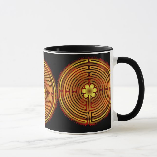 Chartres Labyrinth Fire Amaze Mug (Right)