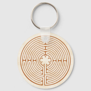 Chartres Labyrinth Key Ring